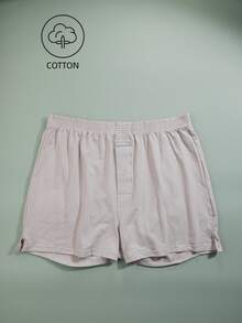 3pcs Casual Basic Knit Fabric Elastic Soft Mid-Waist Men's Loose Fit Crotch Front Closure Pants