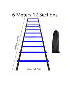 1pc Football Agility Ladder With Carry Bag, Speed Training Equipment - Multicolor - View 15