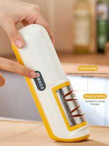 Household Knife Sharpener, Quick Knife Sharpening Tool, Kitchen Knife Sharpening Stone, Blade Sharpener - Multicolor - View 4