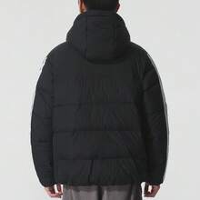 Adidas [Men's Sports Suit] ESS 3S P D HD J Hooded Running Casual Jacket Down Jacket, Duck Down, 80%+ Down Content M 3S FL TC PT Everyday Outdoor Knit Training Pants Fleece-Lined Long Pants