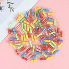 105pcs/Set Message Capsules Heart Pill With Roll Paper Blank Notes Clear Wish Bottle Capsule Emoticon Smile Pills Wedding Valentine's Day Gifts Holiday Message Ceremony Supplies - Multicolor - View 10