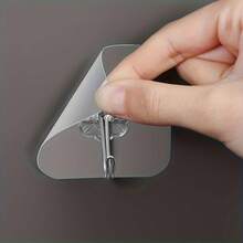 10pcs Transparent Suction Cup Hook-Strong Adhesive Wall Hook, Used In Kitchen, Bathroom And Practical Storage, Multi-Purpose Keys, Towels, Tableware, Kitchen Hooks, Practical Hooks