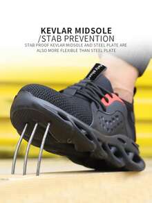 Dian Sen 1 Pair Unisex Steel Toe Safety Boots, High-Top Sports Safety Shoes, Durable Work Boots, Safety Training Shoes