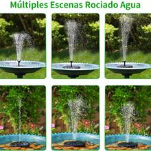 Outdoor Solar Fountain, 6 Nozzle Floating Solar Water Pump For Pond, Xmas Gift Ideas For Family, Best Christmas Decorations For Garden, Patio, Bird Baths Christmas Garden Gift