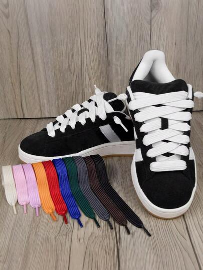 1 par de cordones planos para zapatos deportivos, cordones de repuesto adecuados para zapatos deportivos y de campus, aptos para hombres y mujeres, de 120 cm/47,24 pulgadas de longitud