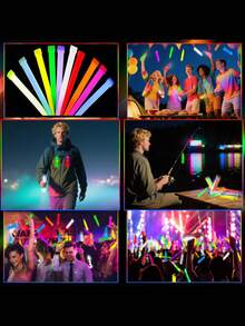 8pcs Glow Sticks - Waterproof Glow Sticks Party Favors, Long Lasting 10 Hours Glow, Ideal For Halloween, Valentine's Day Parties, Birthdays, Weddings, Carnivals, Concerts, New Year Neon Parties