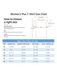 Cherry Print Women's Plus Size T-Shirt Shirt Casual 220g Funny Oversized Graphic Short Sleeve 1 Pcs Tee Novelty Crew Neck Top 100% Polyester - 黑色 - 查看 6