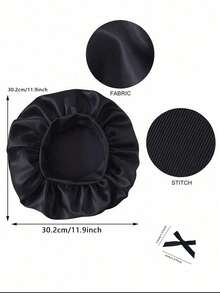 1Pc Silk Bonnet, Satin Bonnet Elastic Band Silk Sleep Cap Soft Adjustable Hair Cap Hair Wrap For Women Sleeping,Leopard Print Shower Cap Suitable For Curly Hair, Beauty, Hotel Sports, Household Necessities, Towel, Skin Care, All-Season Universal Shower Cap - Multicolor - View 11