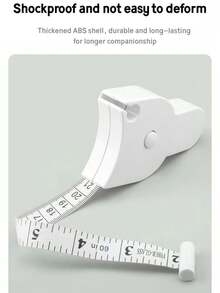 Auto-Retractable Tape Measure - Precision Body Measurements For Waist, Arms, Hips & Legs | Push-Button Portable Design, Perfect For Home Use & Fitness Tracking | Easy-Read Digital Scale - Random - View 7
