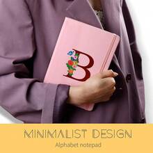 Pink Notebook For Women, 5.7\X8.3\ A5 Journal Notebook With Letter L, Dual-Sided Writing Notebook With Dividers, Cute Leather Journal For Work, Business, Schoolsss, Meetings, Travelers, Small Notebook,L - L - 查看 5