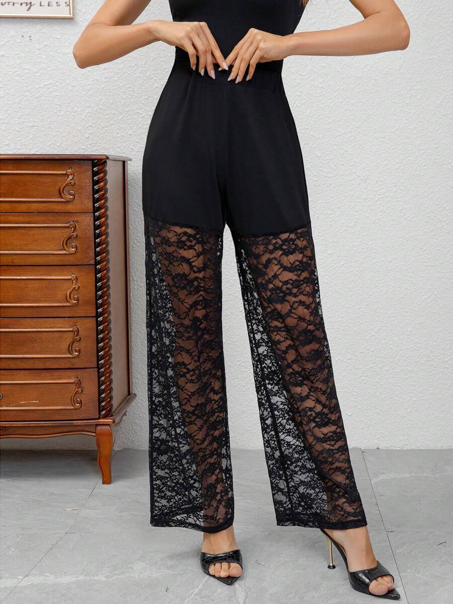 女式拼接设计性感街头风裤子