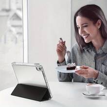 1pc With Pen Slot Premium Soft Silicone & Acrylic Material Protective Cover, New Year Themed | Suitable For 10.9 / 10.2 / 9.7,  Air 2 / 4th Generation / 5th Generation,  Pro 11-Inch (2022) / 10th Generation | Tablet PC Case With Pen Slot, Foldable Lightweight Stand Hybrid Design | Learning & Home Office Accessories, Streamlined Style, High-Quality Materials, Sturdy Structure | Perfect For Digital Artists, Christmas Accessories, School Students (Online Classes/Note-Taking), Office Workers (Remote Meetings/Business Presentations), Content Creators (Editing/Vlogging/Live Streaming) & Daily Use | Fashion-Forward Digital Accessory For Girls, Women & Teens - 黑色 - 查看 5