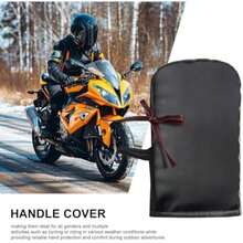 Handlebar Mittens, Windproof Cycling Covers, Reflective Strip Safety Design, Insulated Handlebar Gloves, Multi-Purpose Bike Accessory for Road Commuting Weekend Excursions Touring Urban(default) - Multicolor - Ver 8