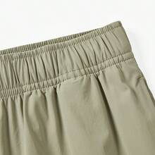 Quần thể thao chạy bộ thường ngày mỏng rút dây Adidas dành cho nữ xuân/hè - Màu xanh Ô liu - Xem 5