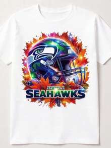 Seahawks Graphic T-Shirt - 白色 - 查看 1