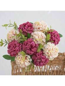 1件人造花人造喇叭夏季节日装饰、情人节婚礼派对装饰、派对节日用品