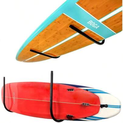 StoreYourBoard Standup Paddleboard And Surfboard Storage Rack Ceiling And Wall Mount HeavyDuty 50 Lbs Max Indoor Board And Paddle Organizer
