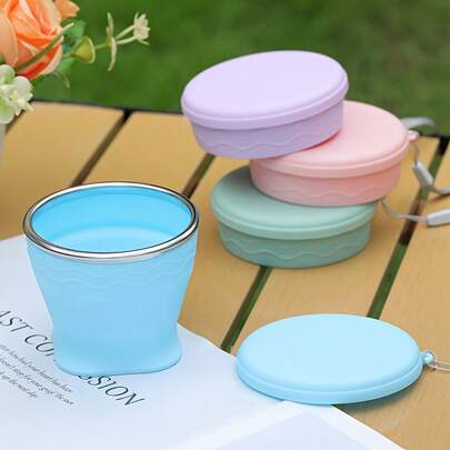 1 Portable Foldable Water Bridge Outdoor Camping Travel Cup, 6.76 Oz Compression Cup, Suitable For Tea And Coffee JWAR