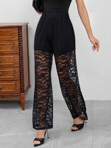 女式拼接设计性感街头风裤子