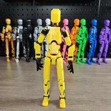 3D Movable Action Figure Toy Model, Multi-Joint Posable Digital Mannequin, Realistic Desktop Decor - Multicolor - View 8