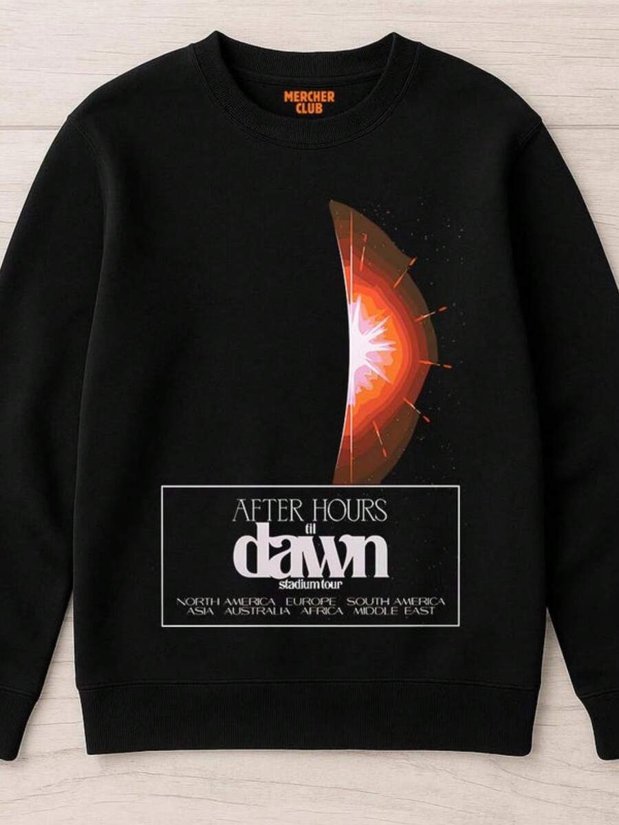Sweatshirt  After Hours Til Dawn Stadium Tour Concert Merch (2) - màu đen - Xem 1