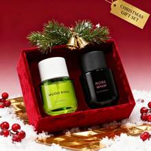 Rose Whip + Emotional Ring Eau De Parfum Set - 2 Full-Size Perfumes (Each 50ml) - Fruit, Floral And Woody Rose Fragrance, Containing Blackcurrant, Orange, Jasmine, Alderwood And Musk - Neutral Gift Box Set, Great Items For Autumn And Winter, I For Giving As A Gift,  , A Gift For Friends. - 2件 - 查看 2