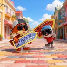 Miniso 迪士尼疯狂动物城伙伴伪装系列盲盒，精致PVC角色人偶，收藏摆件，桌面装饰/礼品佳品（1个随机发货） - 彩色 - 查看 6