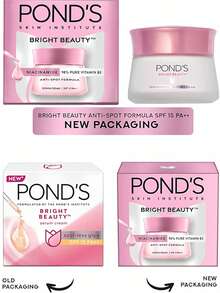 Pond's Ponstel 烟酰胺精华霜，14天淡化色斑，提亮肤色，平衡肤色，锁住水分，修复肌肤屏障，舒缓泛红，质地轻盈，不留残余，非常适合妆前使用，98%纯度B3，面霜，早晚护肤/国际妇女节礼物，适合易长痘肌肤、夜猫子、肤色暗沉人群，晨间护肤，夜间修护，节日礼物，旅行装。 - 23克 - 查看 5