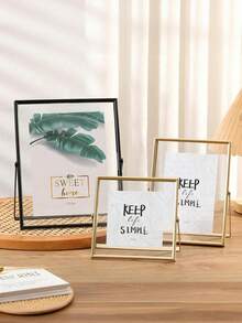Wedding Photo Frame, Golden Metal Frame, Acrylic Transparent Surface, Modern Minimalist Style Decorative Frame, Suitable For Home Living Room And Bedroom, Home Goods, Gifts, Birthday, Graduation And Wedding Display