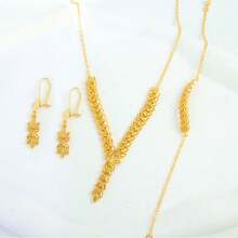 1 Set Dubai Vintage Wedding Jewelry Set 21k Gold Plated Arabic Muslim Punk Hip Hop Necklace Middle Eastern Women Jewelrys - Jewelry Set - View 20