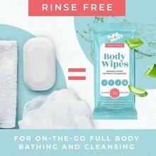 Body Wipes - 14 Pack - 140 XL Bath Wipes Adults No Rinse, Adult Wipe Elderly - Body Face Gentle Skin Cleansing, Shower Wipe Bathing Travel, Elderly, Car, Gym, Camping 8x12 Inch - 新鮮+10裝(14包) - 查看 2