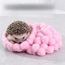 50pcs/Pack Winter Warm Small Pet Supplies - Colorful Small Pet Nest Pad, Suitable For Hamsters, Teddy Bears, Hedgehogs, Etc., Soft & Comfortable Habitat, Easy To Clean Pet Cage Accessories (Multiple Colors Available) - Multicolor - View 6