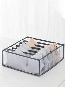 1件/3件套内衣收纳盒、袜子整理盒、文胸内裤抽屉分隔格、衣柜整理盒、家居必备3件套 - 彩色 - 查看 10