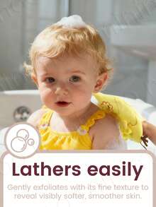 1PC Cartoon Bath Gloves For Kids, 2-In-1 Gentle Exfoliating Scrubber - Make Bath Time Fun