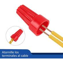 220PCS Conectores de Alambre con Resorte, Conectores Eléctricos de con Tuerca y Casquillo de Tornillo, Terminal de Tornillo, Tapones de 5 Tamaños - 220 Piezas Conectores de Capucha - Ver 11