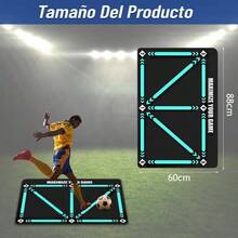 Tapete de Entrenamiento con Pisadas de Ftbol - Ferroso - Ver 3