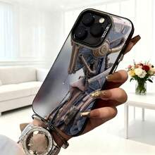 Cubierta de telefono con diseño de robot futurista azul gris oscuro para iPhone 14 Pro Max funda protectora con impresion de mecha y texto SO COOL ideal para uso diario en cafeterias y salas de estar - Blanco - Ver 6