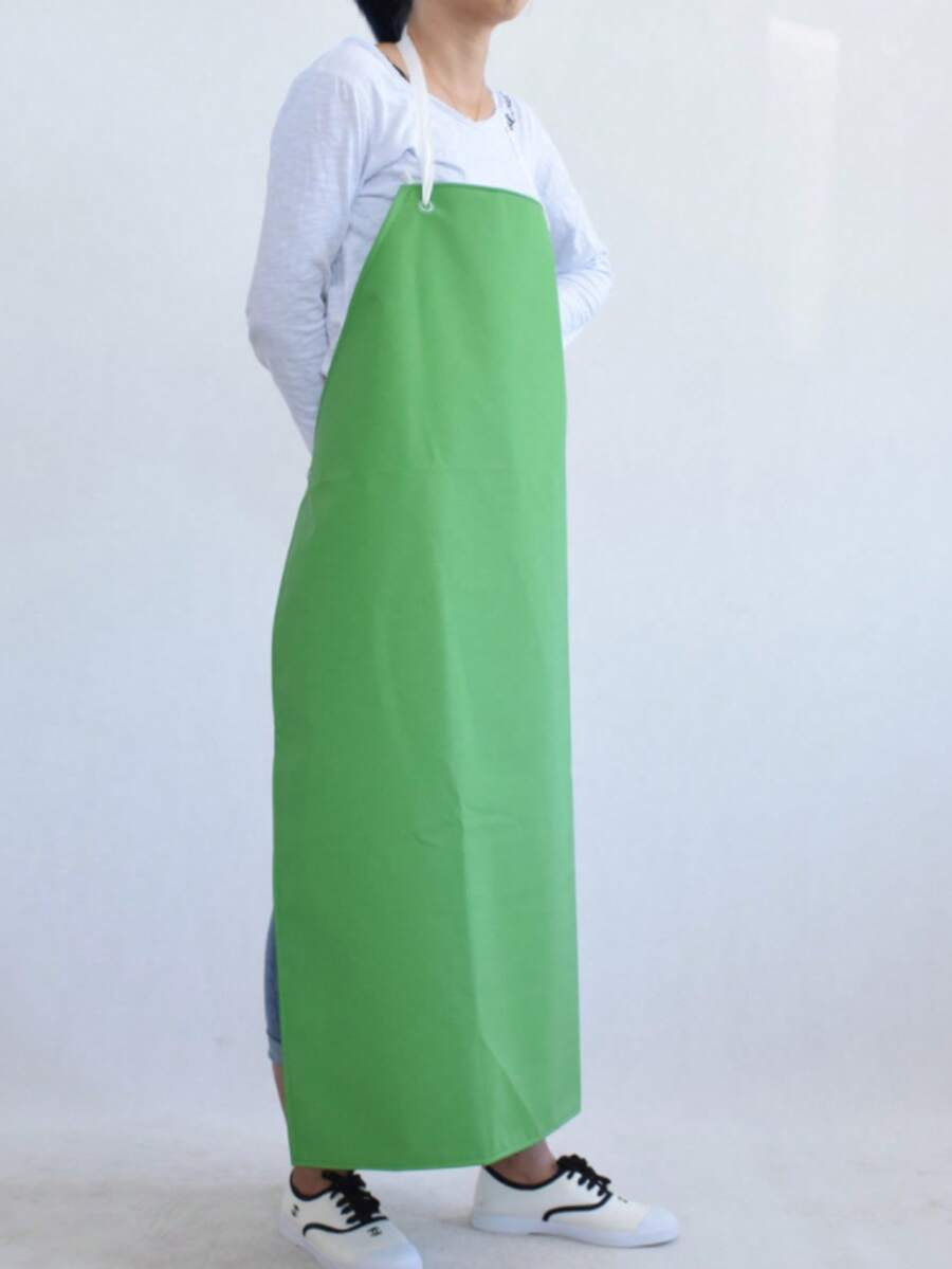 PVC Heavy Duty Rubber Apron Oil Resistant Men Kitchen Work Bib Aprons Unisex - Green - View 1