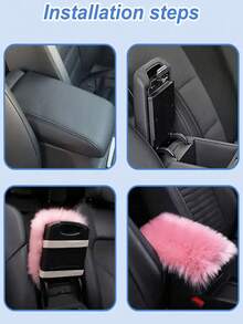 Plush Velvet Armrest Cover Pad – Soft Velvet Center Console Pad For Car SUV Truck, Universal Fit Warm Winter Interior Cushion, Non-Slip Polyester Console Seat Box Protector,Luxurious Faux Fur Armrest Pads,Comfortable Center Console Support And Stylish Interior Upgrades - 紫色 - 查看 11