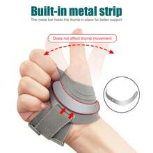 Sports Thumb Brace With Adjustab - Xám - Xem 5