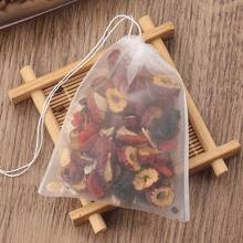 100pcs,Empty Nylon Tea Bags Mesh Tea Infuser Bag Herb Spice Strainer Bags With String,Nylon Disposable Tea Bags For Loose Leaf Tea,Coffee, Spice, Herbs, Drawstring Empty Tea Infuser - Multicolor - View 9
