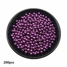 4/6/8/10mm Purple Acrylic Round Beads For Jewelry Making Mobile Phone Chain DIY Fashion Bracelet Necklace Decoration Accessories - Purple - View 9