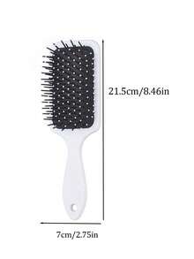 Square Air Cushion Comb, Anti-Static Airbag Comb, Fluffy Hair Styling Comb For Girls, Bow Design Hair Cushion Comb, Anti-Static Smooth Massage Paddle Hairbrush - Multicolor - View 8