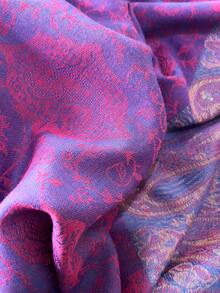 Fashion Women Silk Scarf Luxury Satin Shawl Wraps Pashmina Scarf Abaya - Purple - View 3