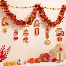 2026 Chinese New Year Decorations With Red And Gold Tinsel Colorful Ball And Hanging Decoration Lunar Year Of Horse Spring Festival Decorations And Supplies For Home