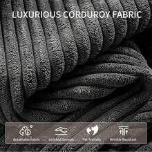 105'' Cloud Sectional Couch, Soft Gray Sectional Sofa,(Pedals Can Be Purchased Separately, And Can Be Combined With Sofa) Boneless Corduroy Sofa With Deep Seat,Modern Modular Couch For Living Room, No Assembly Required,Comfy Plush Corduroy Fabric,Sofa De Sala,Couch,Sofa Cama,Muebles Para Sala, Living Room Furniture, Muebles, Bedroom Furniture Set, Recliner Chair For Adult. - 灰色 - 查看 6