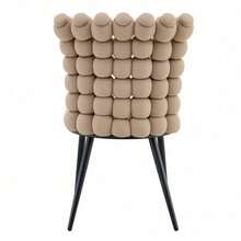 Dining Chairs - Light Camel + Metal + Velvet + Set Of 2 - View 9