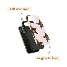 Una elegante funda para teléfono que no incluye cordón ni soporte Leopard Print Phone, Retro Animal Pattern Phone Protective Cover Suitable 17, 16e, 15, 14 Plus, 14 Pro, 13, 12, 11 Pro - Rosa - Ver 4