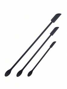 1/3件装迷你硅胶刮刀，化妆刮刀，小型可重复使用化妆品刮刀，美容刮刀，迷你刮刀，薄罐刮刀，食物刮刀，刮干净最后一滴，美容产品，化妆品，价格实惠，房间装饰，梳妆台，旅行，卧室，化妆配件 - 彩色 - 查看 3