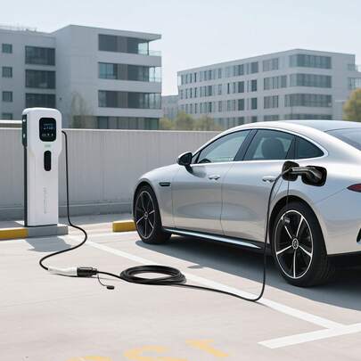 EV Charger Extension Cable, 32Amp 21 Ft J1772 Extension Cord Compatible With 120V-240V SAE J1772 Electric Vehicle Chargers, Level 1/Level 2 IP66 Heavy Duty Car Charging Cable With Carrying Bag